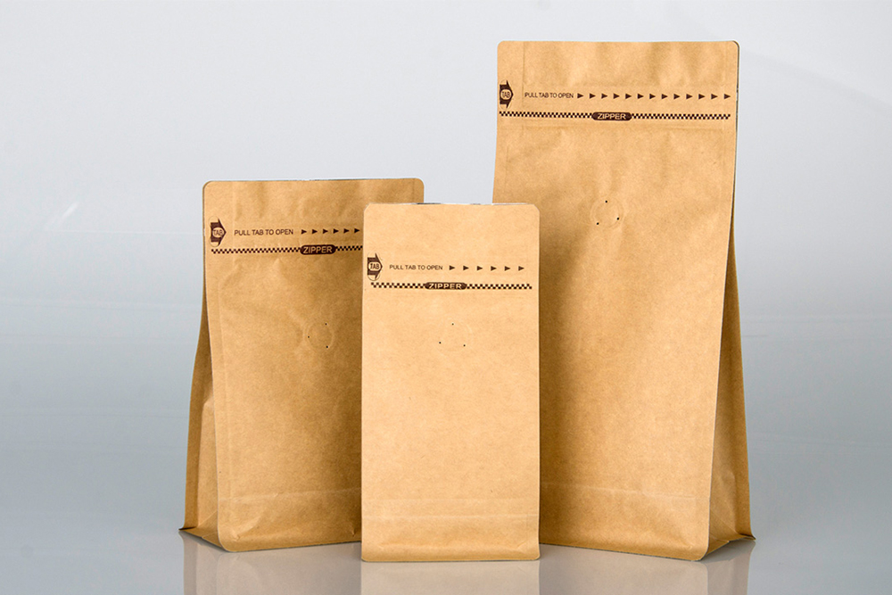 kraft-paper-coffee-bag coffee valve